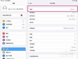 如何更改ipad设备名称