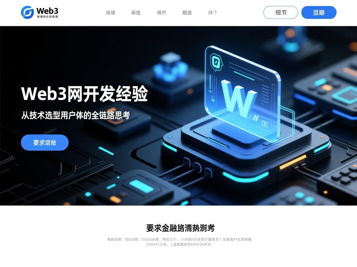 Web3网站开发经验，从技术选型到用户体验的全链路思考