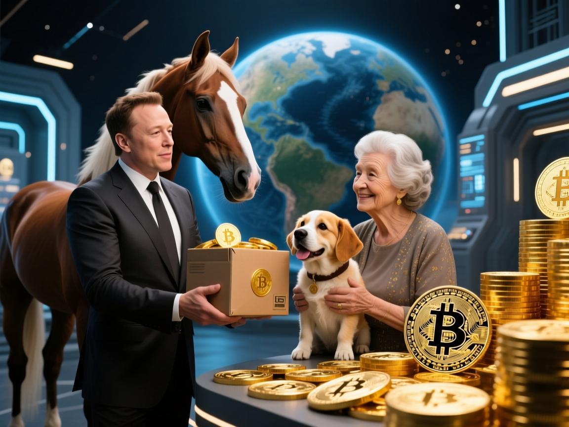 马斯克送老妈狗狗币，一场加密世界的炫富与亲情实验