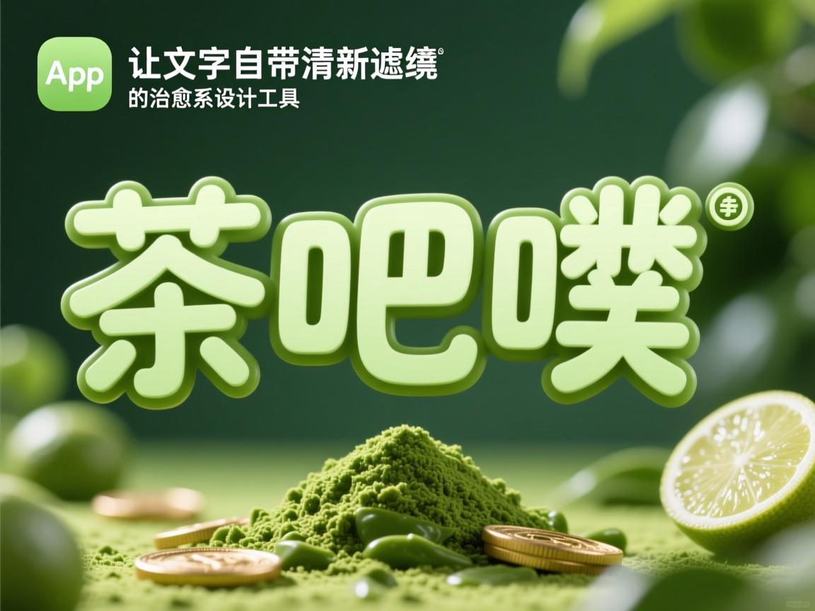 抹茶吧噗字体App，让文字自带清新滤镜的治愈系设计工具