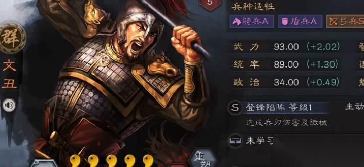 三国志战略版文丑破阵摧坚