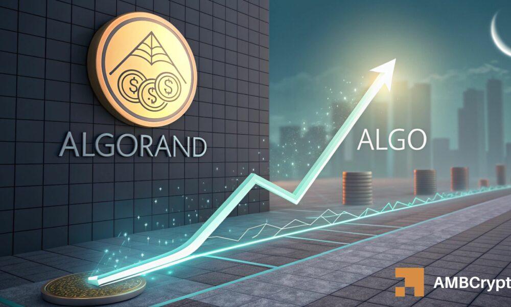 Algorand发出双重买入信号：ALGO瞄准0.20美元反弹