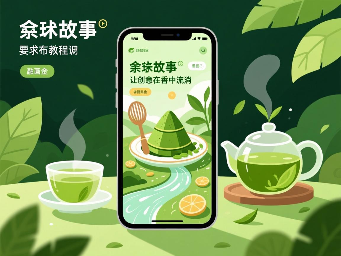抹茶故事插画教程App，让创意在茶香中流淌