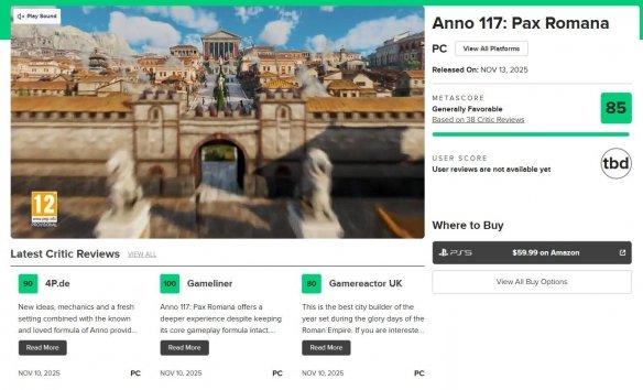纪元117评分解禁 影之刃零明天公布发售日