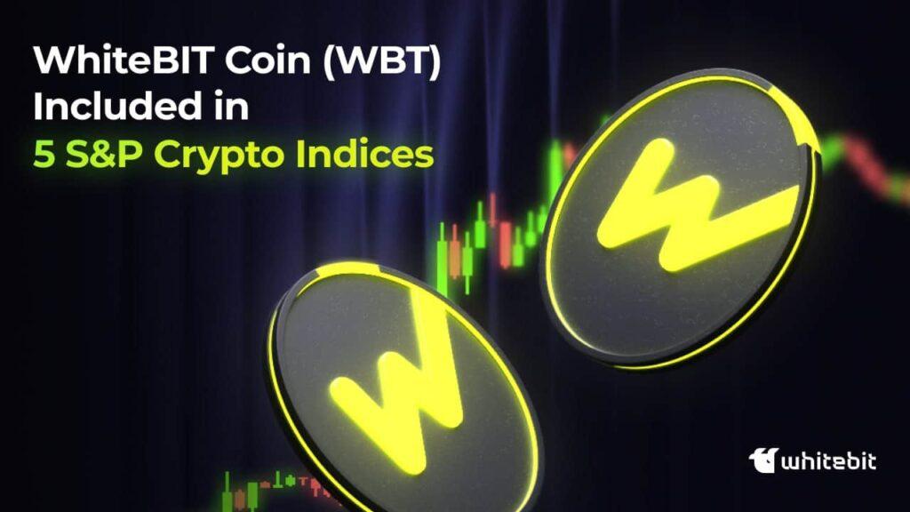 WhiteBIT的WBT现已被纳入五个标普加密货币指数。