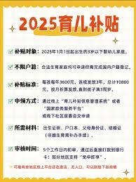 2025年如何申领育儿补贴