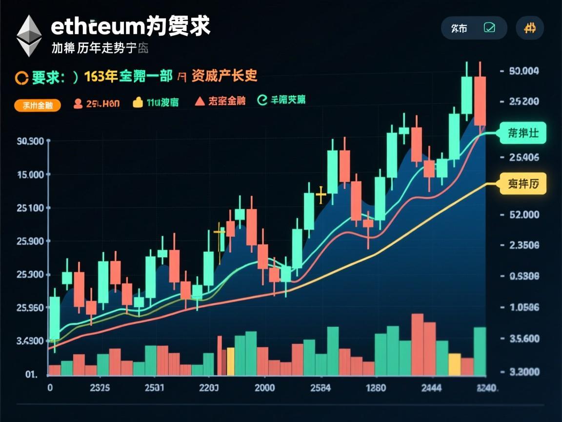 以太坊历年价格走势K线图，一部波澜壮阔的加密资产成长史