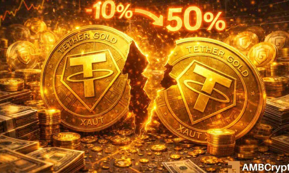 Tether 购入 27 吨黄金，但其代币化市场份额却下滑——为什么