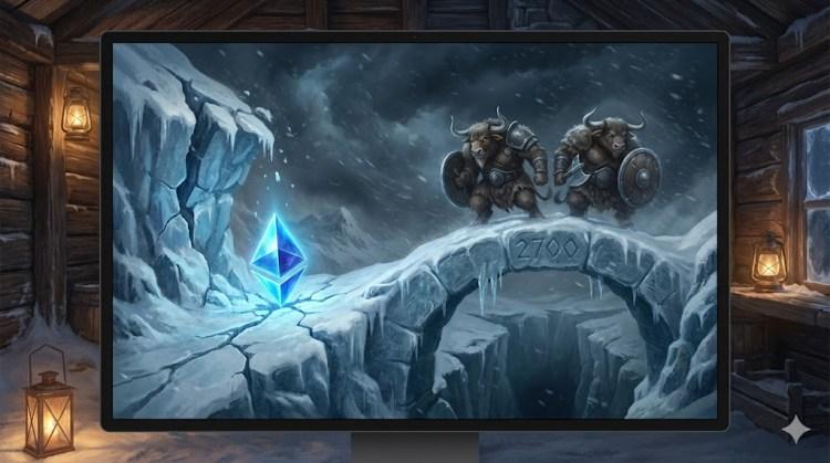 以太坊价格暴跌至 2700 美元，多头争相守住支撑位