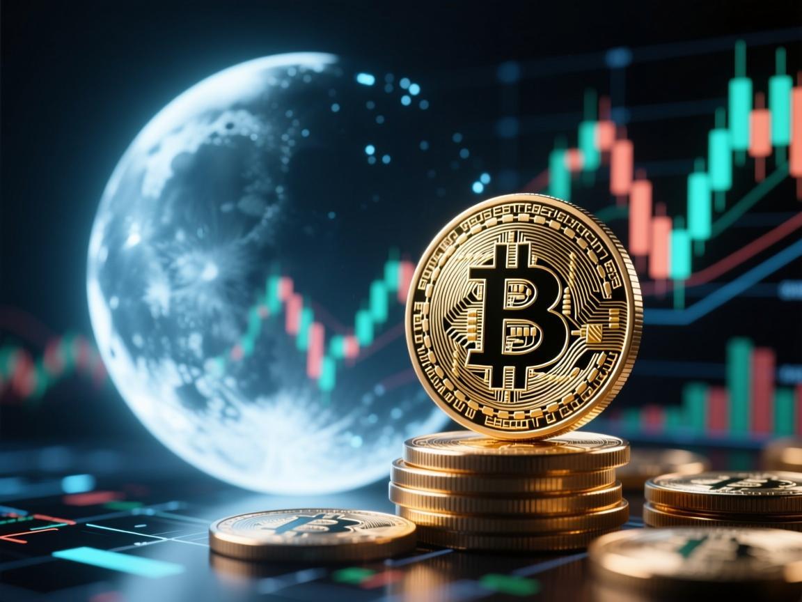 如月影与比特币价格，一场数字幻影的波动寓言