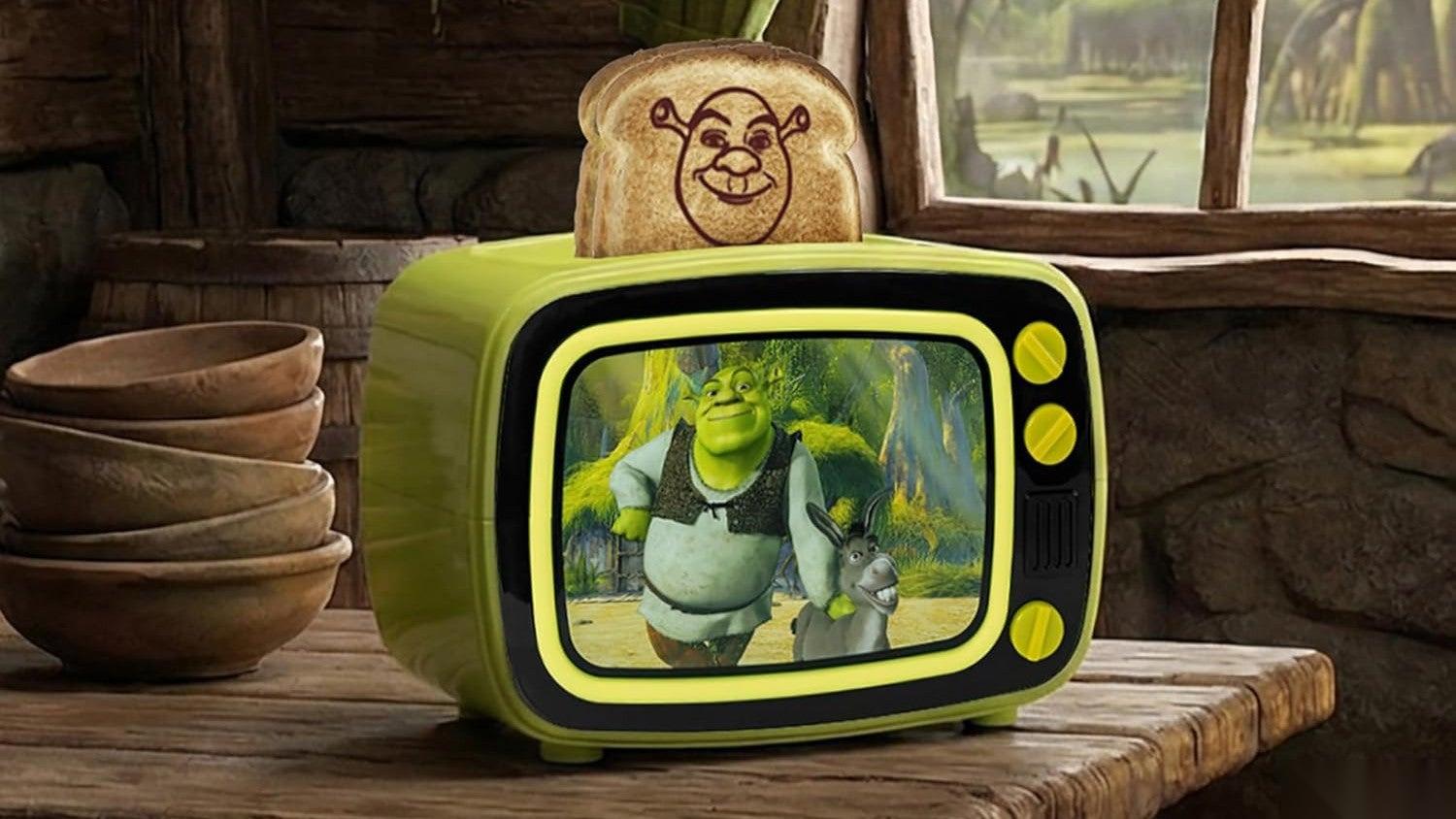 官方Shrek复古电视造型多士炉 带你开启Shrek式早餐生活