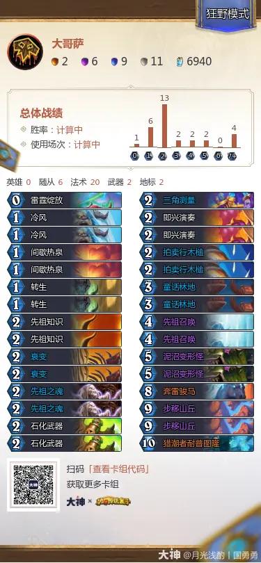 炉石传说治愈艾泽拉斯狂野模式大哥萨卡组代码推荐
