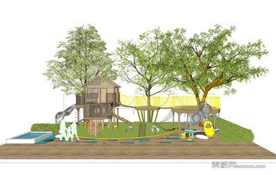 sketchup中如何种树