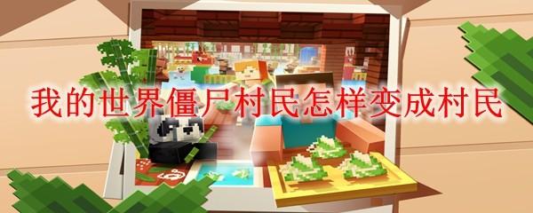 我的世界僵尸村民怎样变成村民