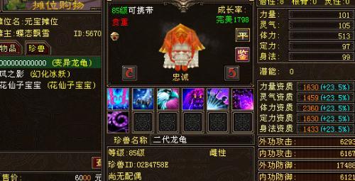 手游天龙龙龟带什么技能-天龙八部龙龟会悟什么技能