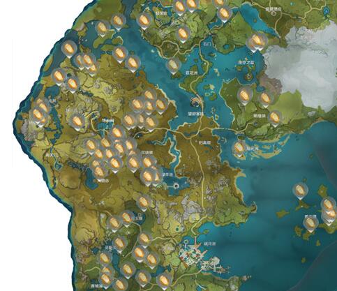 原神石珀分布位置一览-原神石珀分布图路线