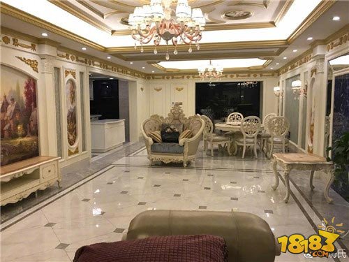 王者荣耀嗨氏虎牙直播新豪宅-19岁坐拥欧式宫廷