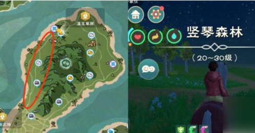 创造与魔法竖琴森林在哪-创造与魔法竖琴森林位置一览