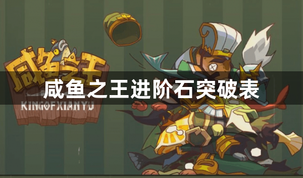 咸鱼之王进阶石突破表有哪些-咸鱼之王进阶石突破表一览